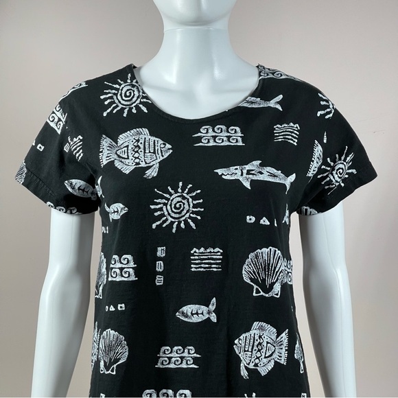 Seaside Vintage Black Dress - Picture 9 of 11